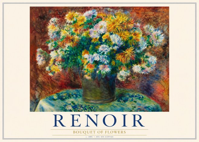 Renoir Bouquet of Flowers IV No3 - Affiche