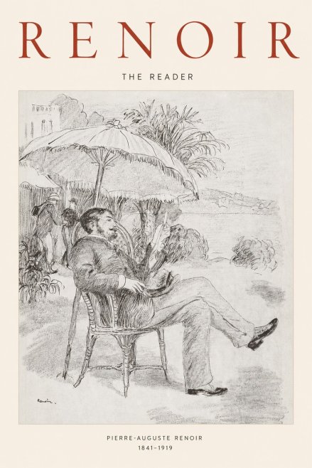 Renoir The Reader II No1 - Affiche