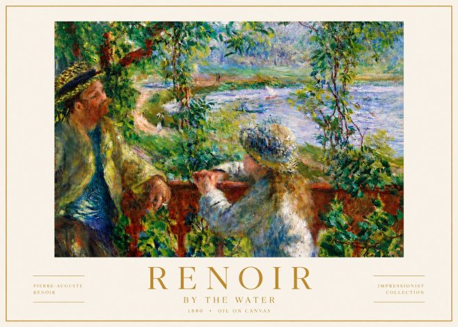 Renoir By the Water No5 - Affiche