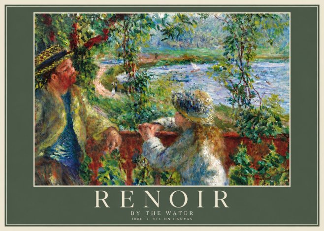 Renoir By the Water No6 - Affiche
