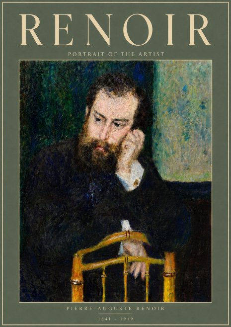 Renoir Portrait of the Artist No4 - Affiche