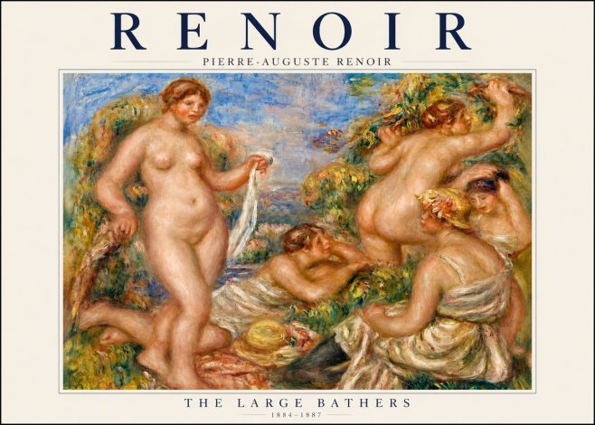 Renoir The Large Bathers No3 - Affiche