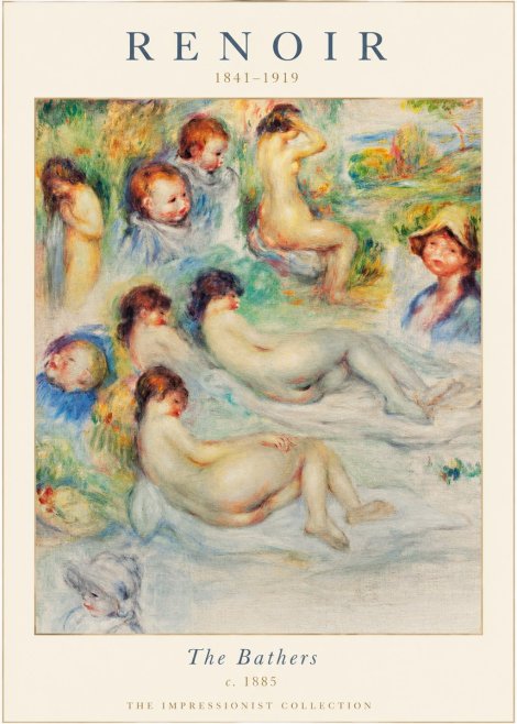 Renoir The Bathers II No1 - Affiche
