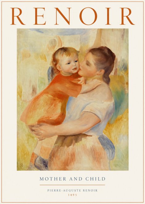 Renoir Mother and Child No1 - Affiche