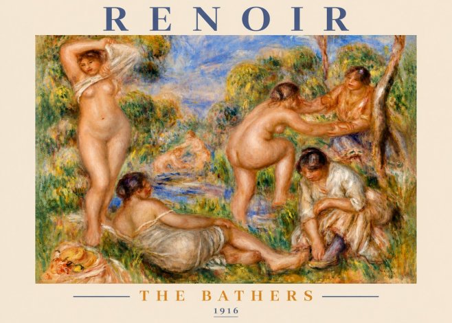 Renoir The Bathers III No3 - Affiche