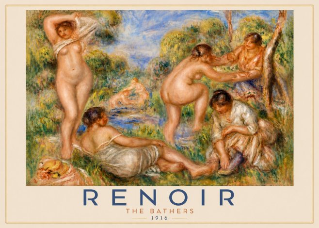 Renoir The Bathers No5 - Affiche