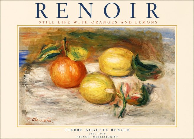 Renoir Still Life with Fruit II No2 - Affiche
