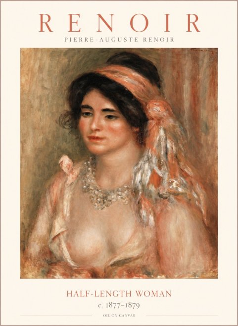 Renoir Half-length Woman No1 - Affiche