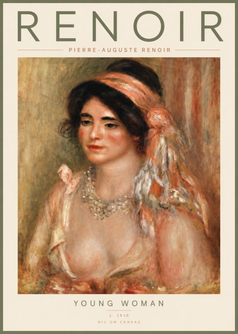 Renoir Half-length Woman No4 - Affiche