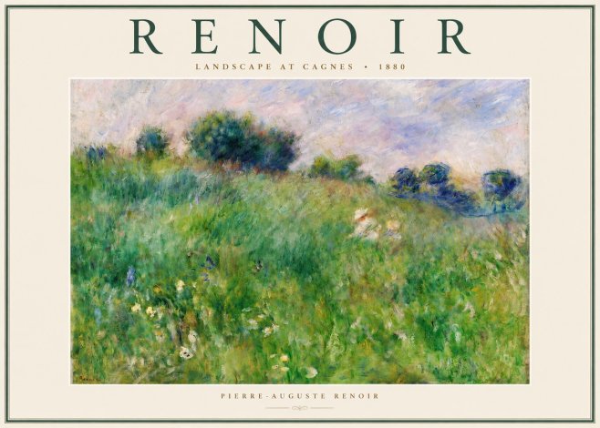 Renoir Landscape at Cagnes No2 - Affiche