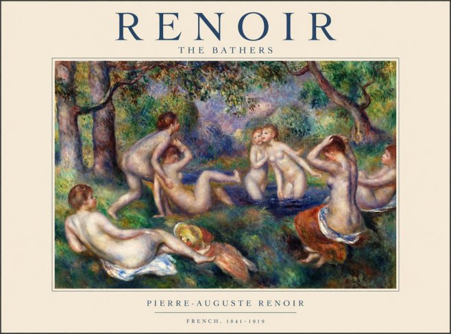 Renoir The Bathers IV No1 - Affiche