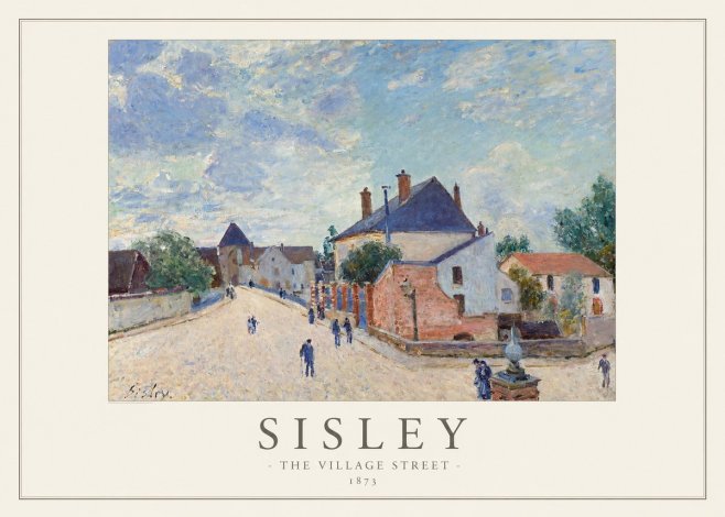 Sisley The Village Street No1 - Affiche