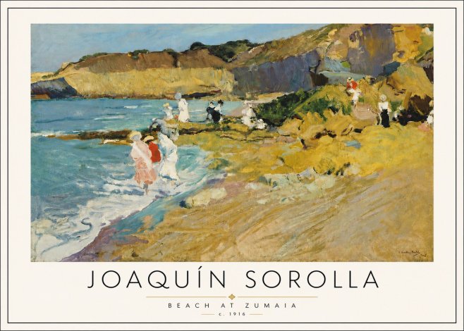 Sorolla Beach at Zumaia No6 - Affiche