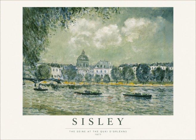 Sisley The Seine at the Quai D'orléans No1 - Affiche