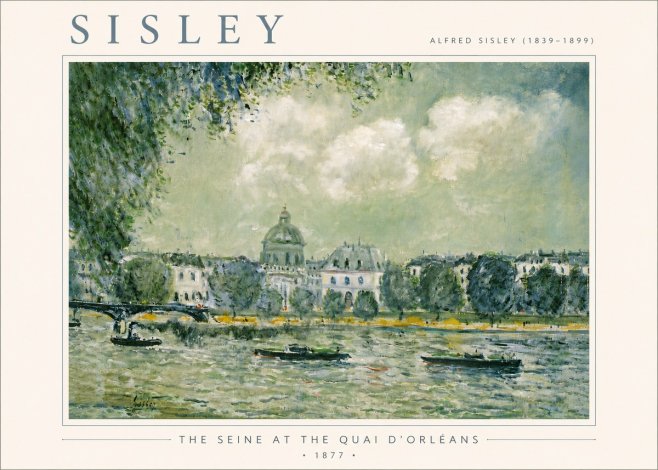 Sisley The Seine at the Quai D'orléans No6 - Affiche