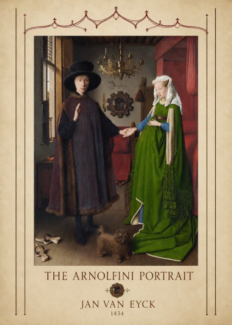 Jan van Eyck The Arnolfini Portrait VI No4 - Affiche