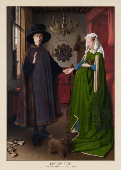 Jan van Eyck The Arnolfini Portrait VI No6 - Affiche