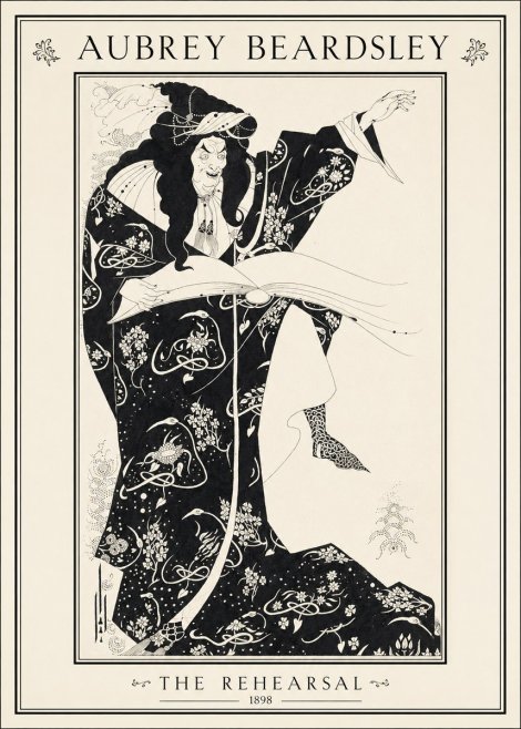 Aubrey Beardsley The Rehearsal No1 - Affiche