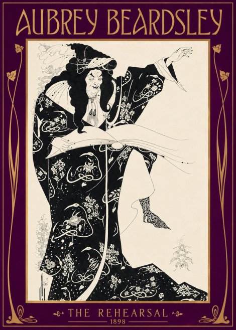 Aubrey Beardsley The Rehearsal No2 - Affiche