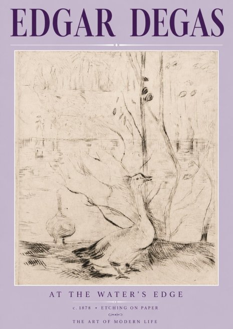 Edgar Degas At the Water's Edge No3 - Affiche