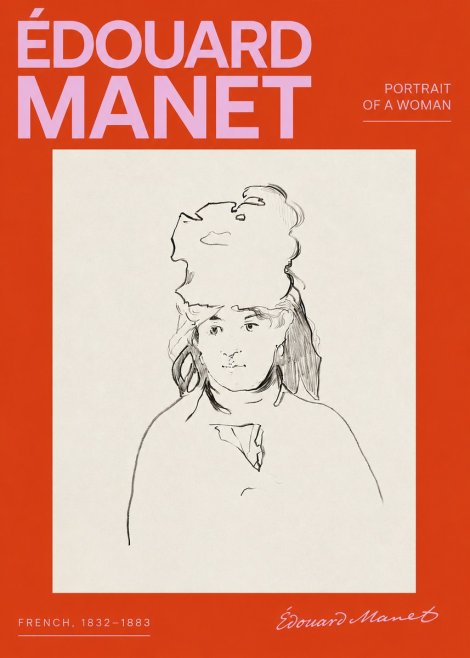 Édouard Manet Portrait of a Woman No2 - Affiche
