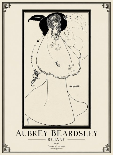 Aubrey Beardsley Rejane I No1 - Affiche