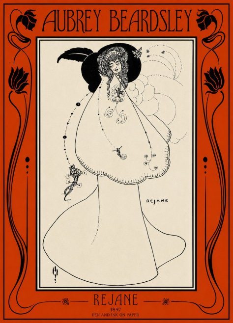 Aubrey Beardsley Rejane I No2 - Affiche