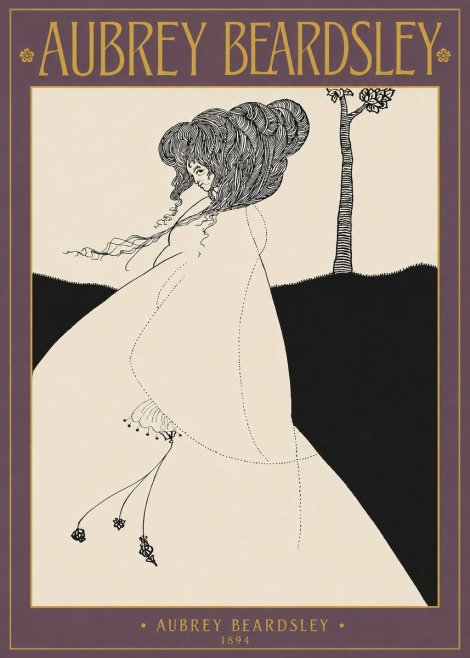 Aubrey Beardsley The Pallid Princess No2 - Affiche