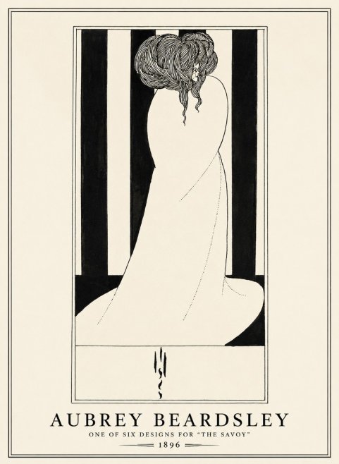 Aubrey Beardsley One of Six Designs for 'the Savoy' No1 - Affiche