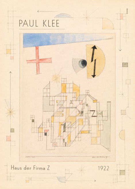 Paul Klee Haus Der Firma Z No5 - Affiche