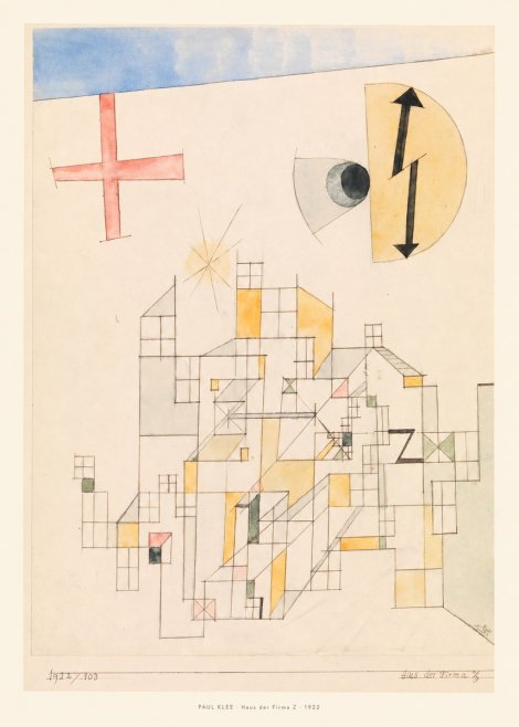 Paul Klee Haus Der Firma Z No6 - Affiche