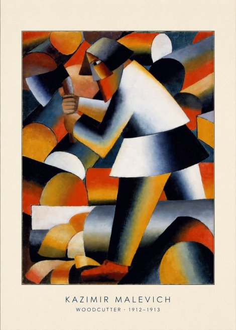 Kazimir Malevich Woodcutter No4 - Affiche