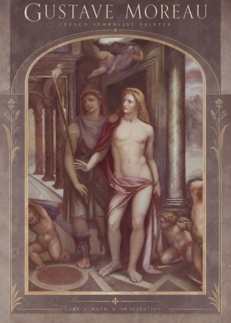 Gustave Moreau Youth No6 - Affiche