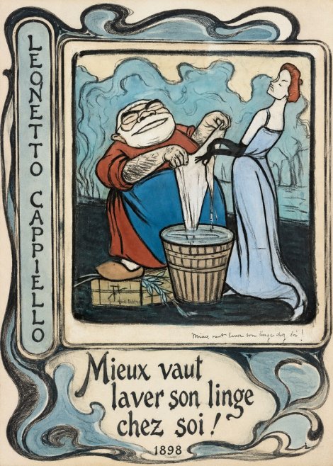 Leonetto Cappiello Mieux Vaut Laver Son Linge Chez Soi! No2 - Affiche