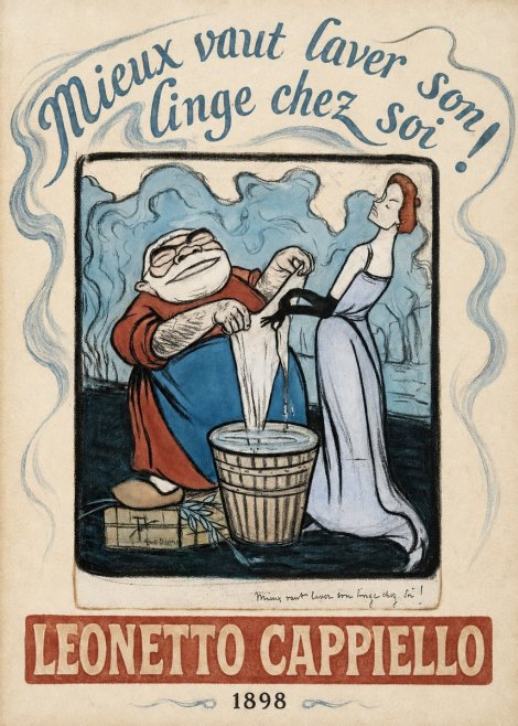 Leonetto Cappiello Mieux Vaut Laver Son Linge Chez Soi! No3 - Affiche