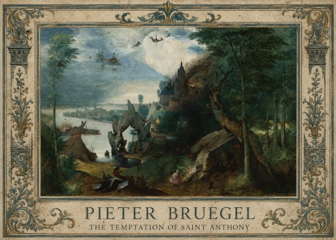 Pieter Bruegel The Temptation of Saint Anthony No1 - Affiche