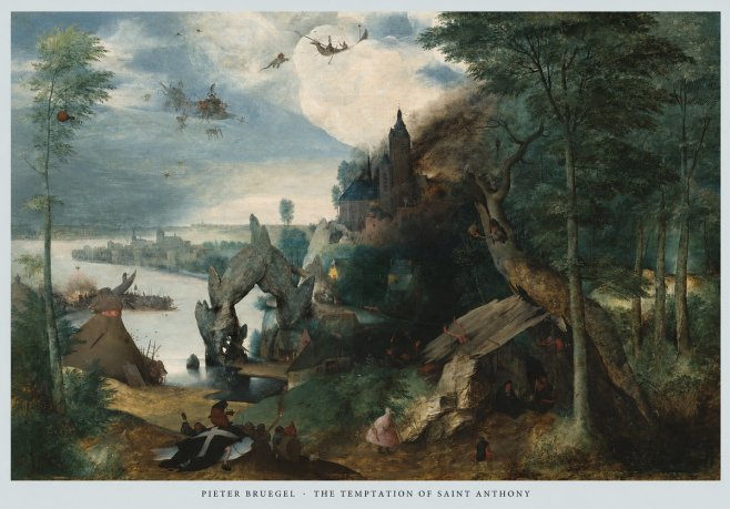 Pieter Bruegel The Temptation of Saint Anthony No6 - Affiche
