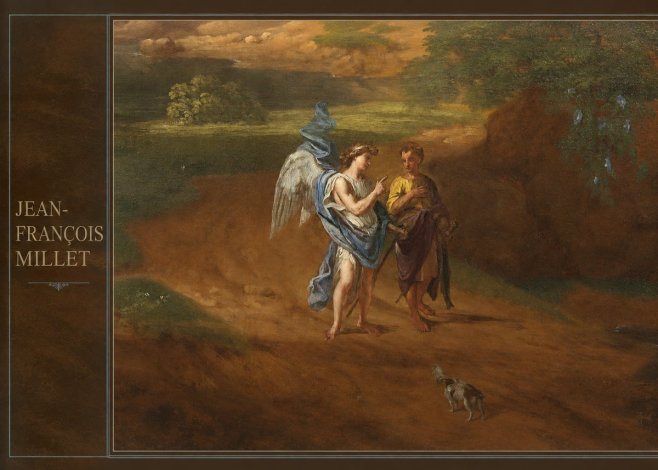 Jean-François Millet Tobias and the Angel No2 - Affiche