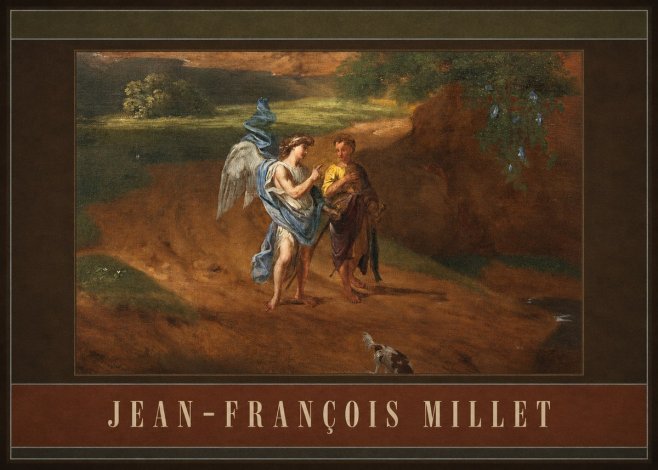 Jean-François Millet Tobias and the Angel No4 - Affiche