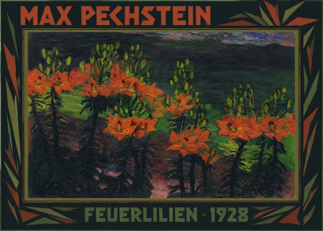 Max Pechstein Feuerlilien No1 - Affiche