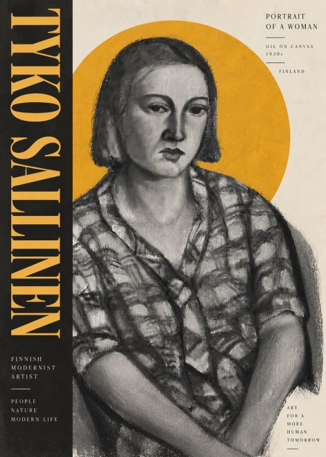 Tyko Sallinen Portrait of a Woman I No5 - Affiche