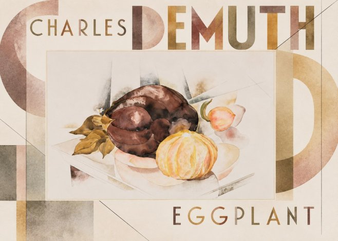 Charles Demuth Eggplant No5 - Affiche