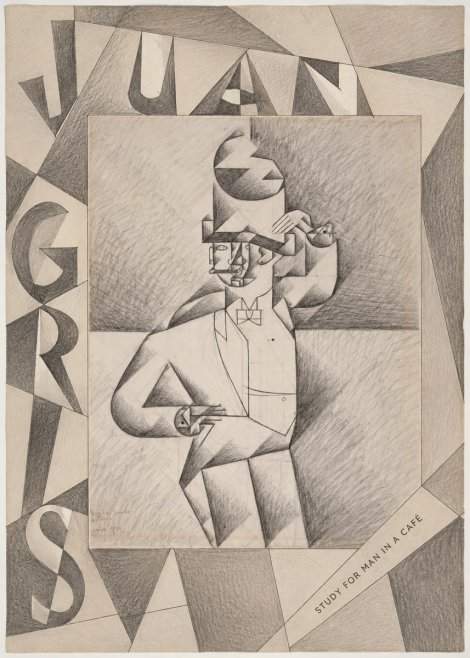 Juan Gris Study for Man in a Café No5 - Affiche