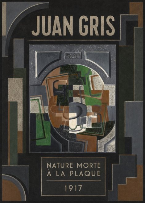 Juan Gris Nature Morte À La Plaque No4 - Affiche