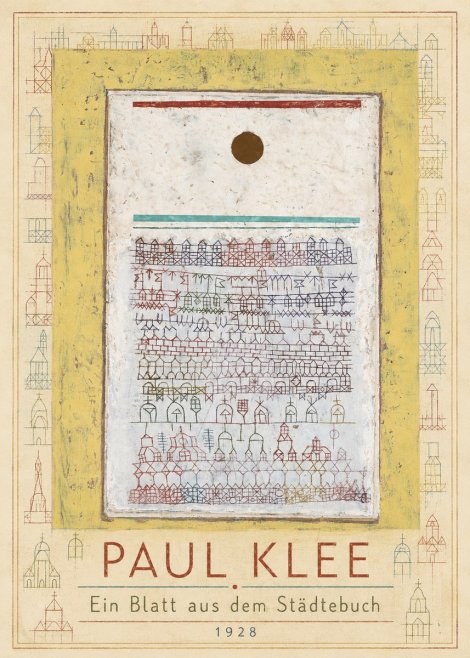 Paul Klee Ein Blatt Aus Dem Städtebuch No1 - Affiche