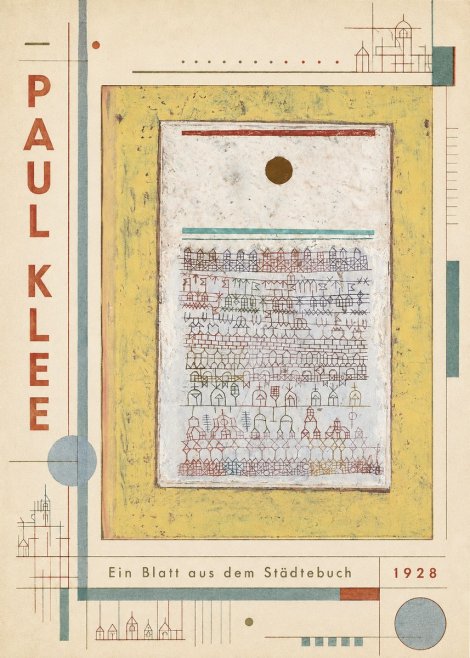 Paul Klee Ein Blatt Aus Dem Städtebuch No4 - Affiche