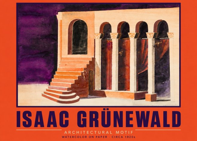 Isaac Grünewald Architectural Motif I No2 - Affiche
