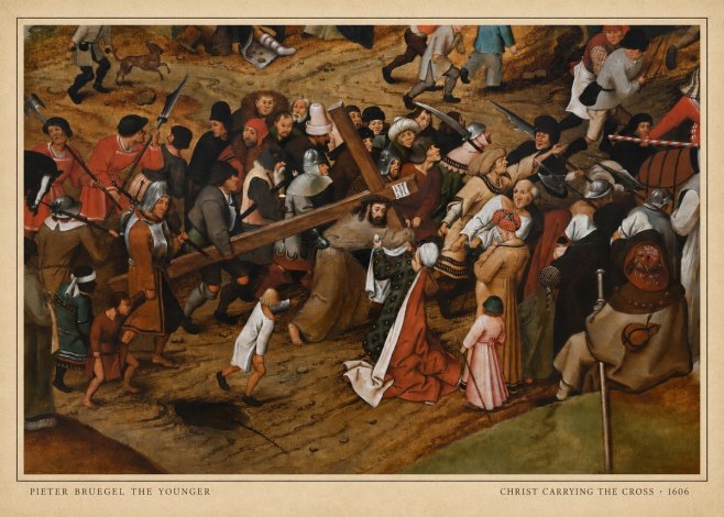 Pieter Bruegel Christ Carrying the Cross II No6 - Affiche
