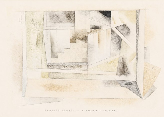 Charles Demuth Bermuda, Stairway No6 - Affiche