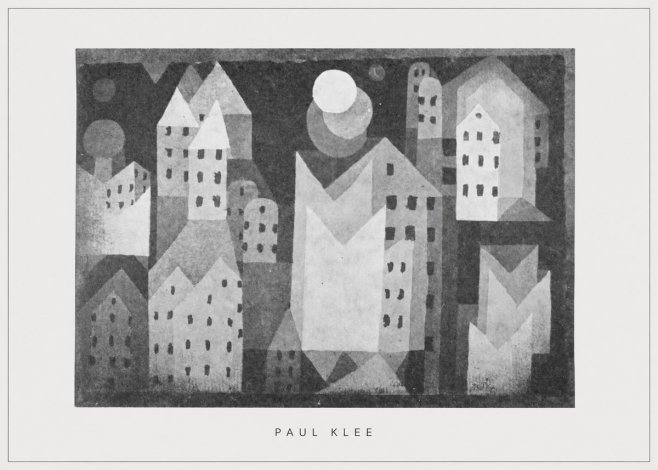 Paul Klee City of Churches No5 - Affiche